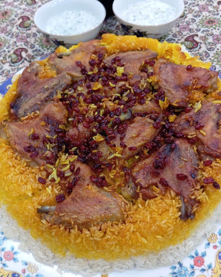 عکس ارمنی پلو (ته انداز بال مرغ)