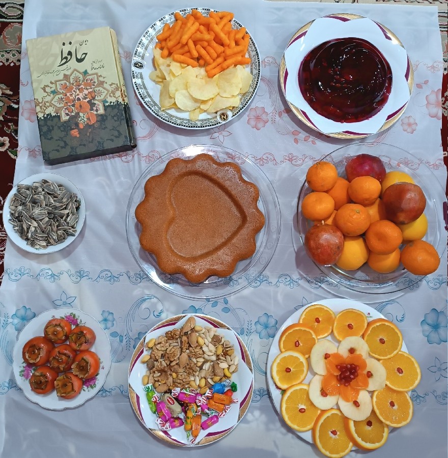 عکس سفره ساده یلدایی من❤️