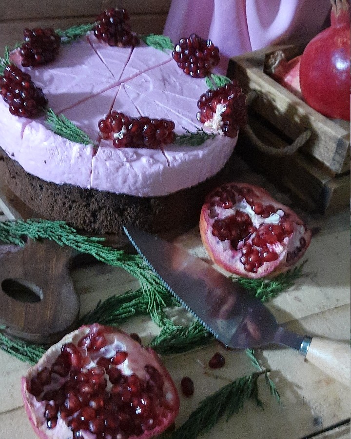 عکس چیز کیک انار