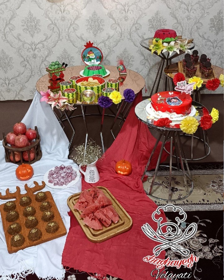 عکس دیزاین شب یلدای شقایق همه چی با خودم بوده
