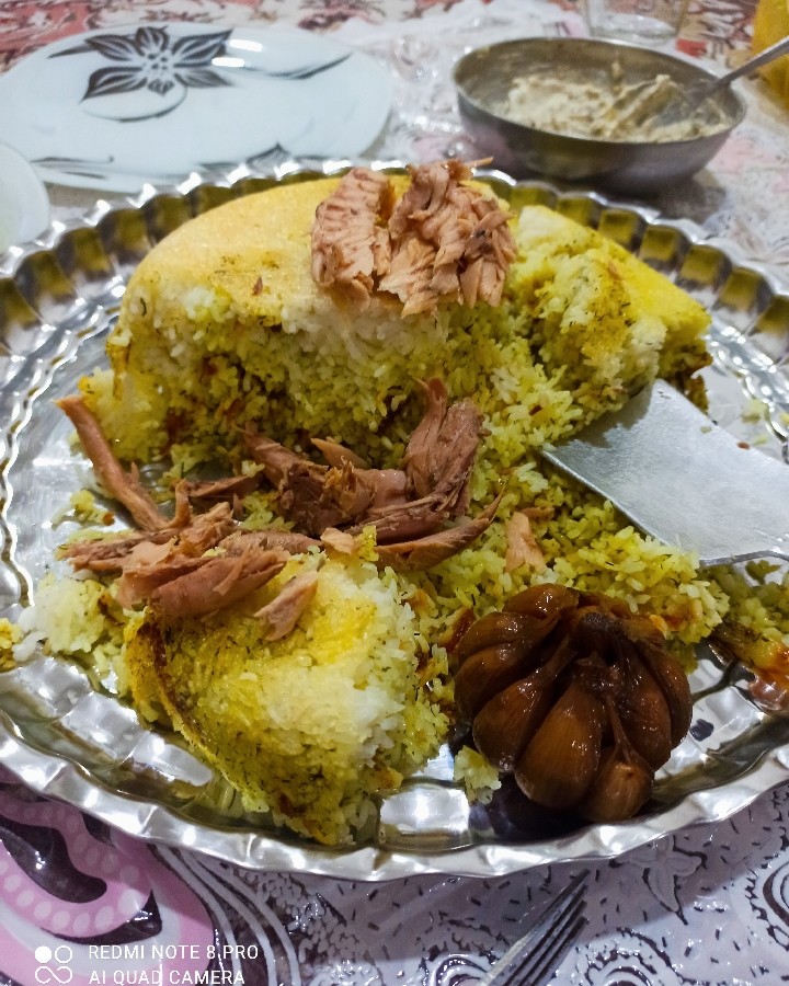 عکس شویدپلو باتن ،مرغ و کته قالبی