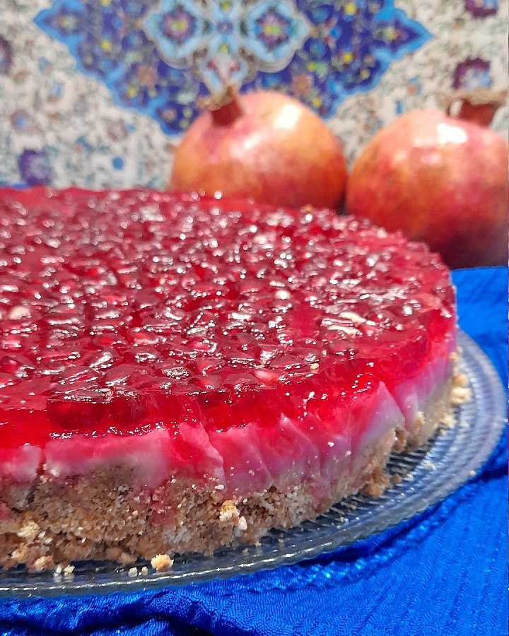 عکس چیز کیک انار