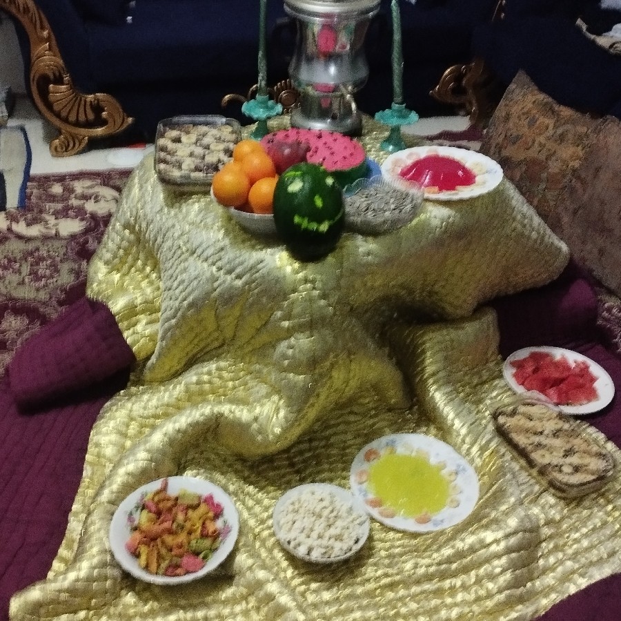 عکس سفره یلدایی من
