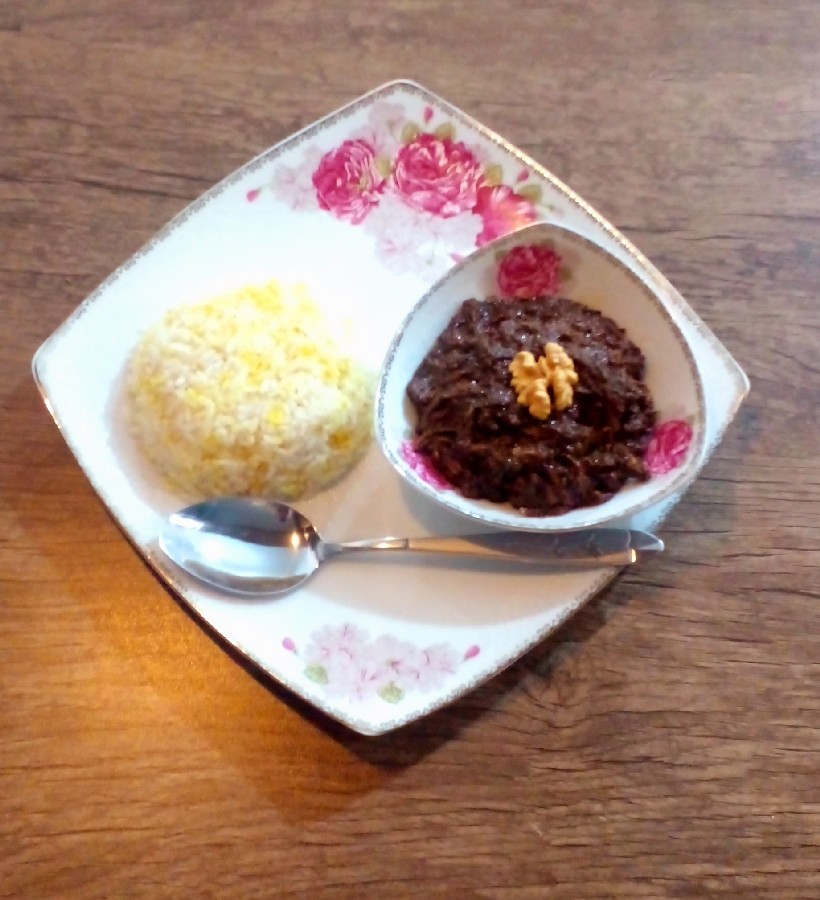 فسنجون با کدو حلوایی 