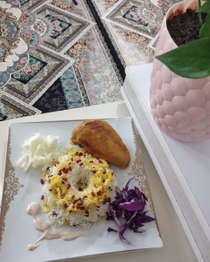 عکس زرشک پلو با مرغ