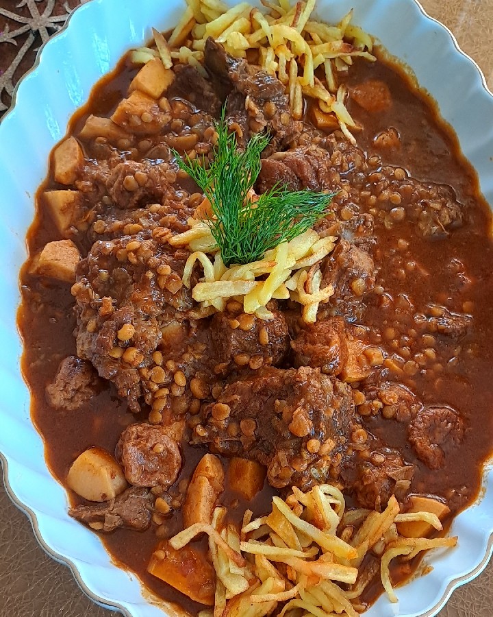 عکس خورش به الو 