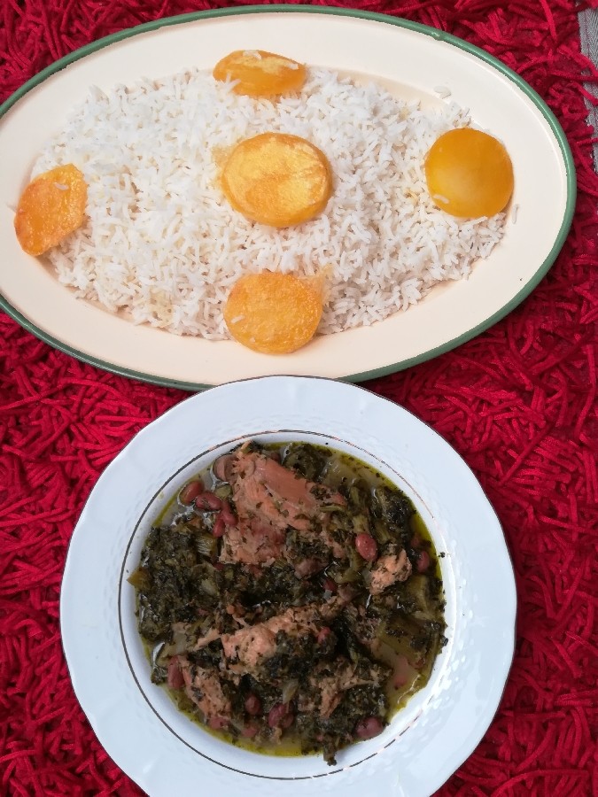 عکس چلو خورشت کرفس.