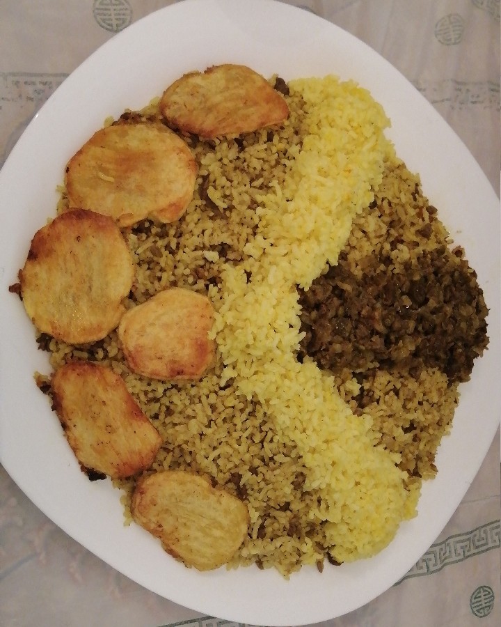 عکس عدس پلو