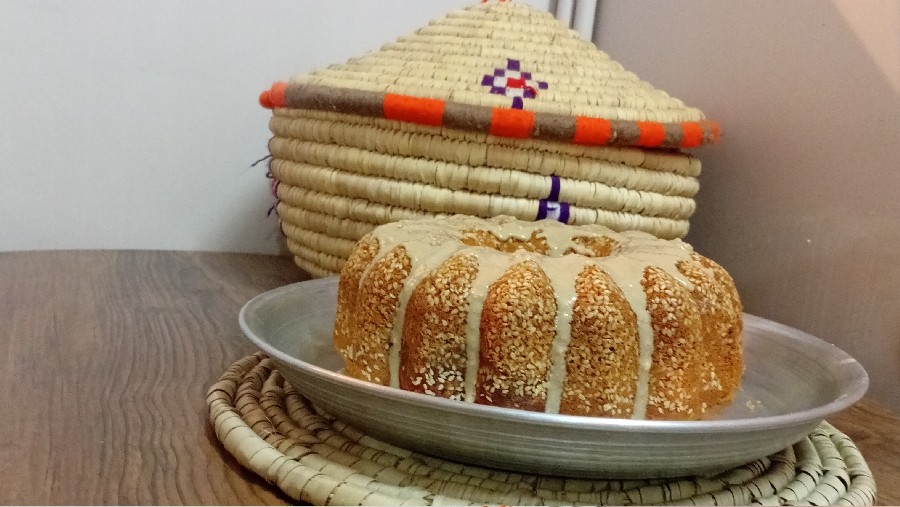 عکس کیک ارده کنجد