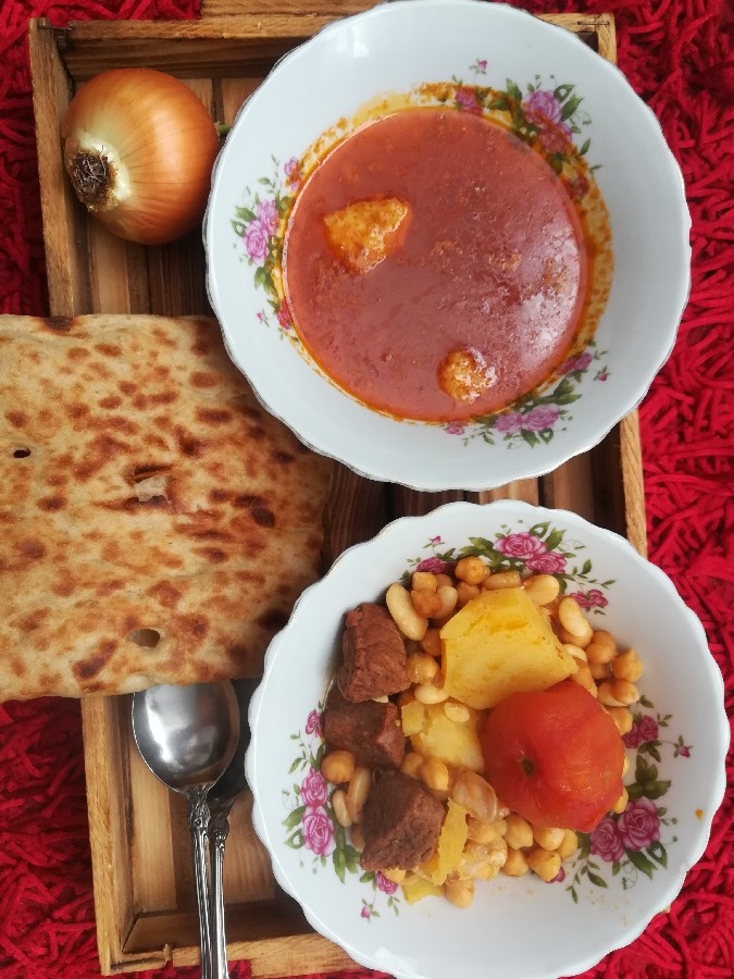 عکس آبگوشت.جای دوستدارانش سبز.
