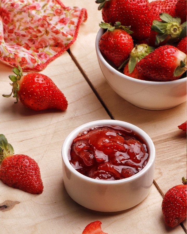 عکس مربای توت فرنگی