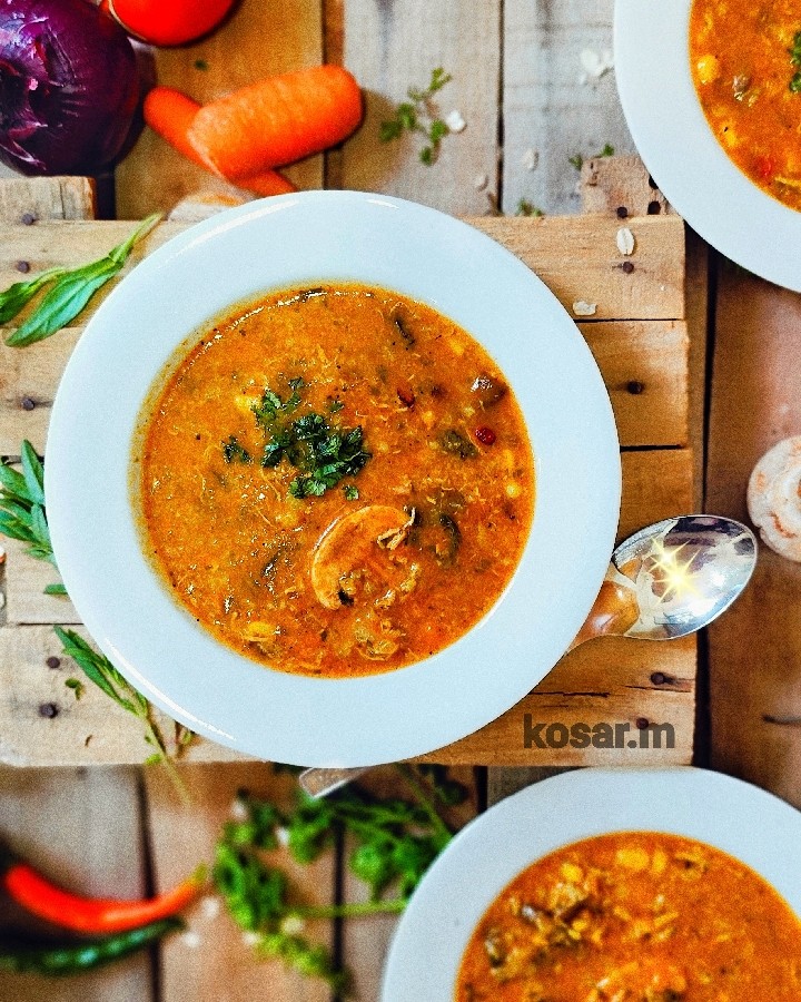 عکس سوپ جو پرک