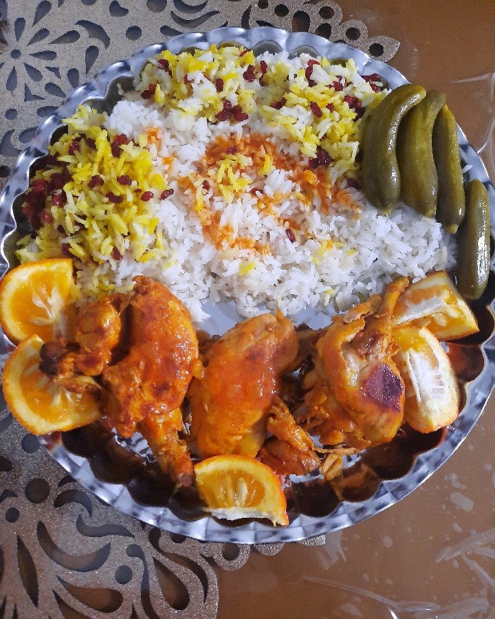 عکس چلو مرغ