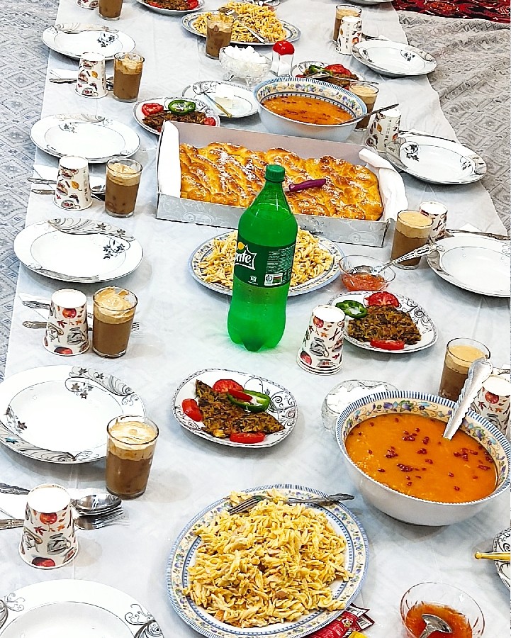 عکس سفره افطار