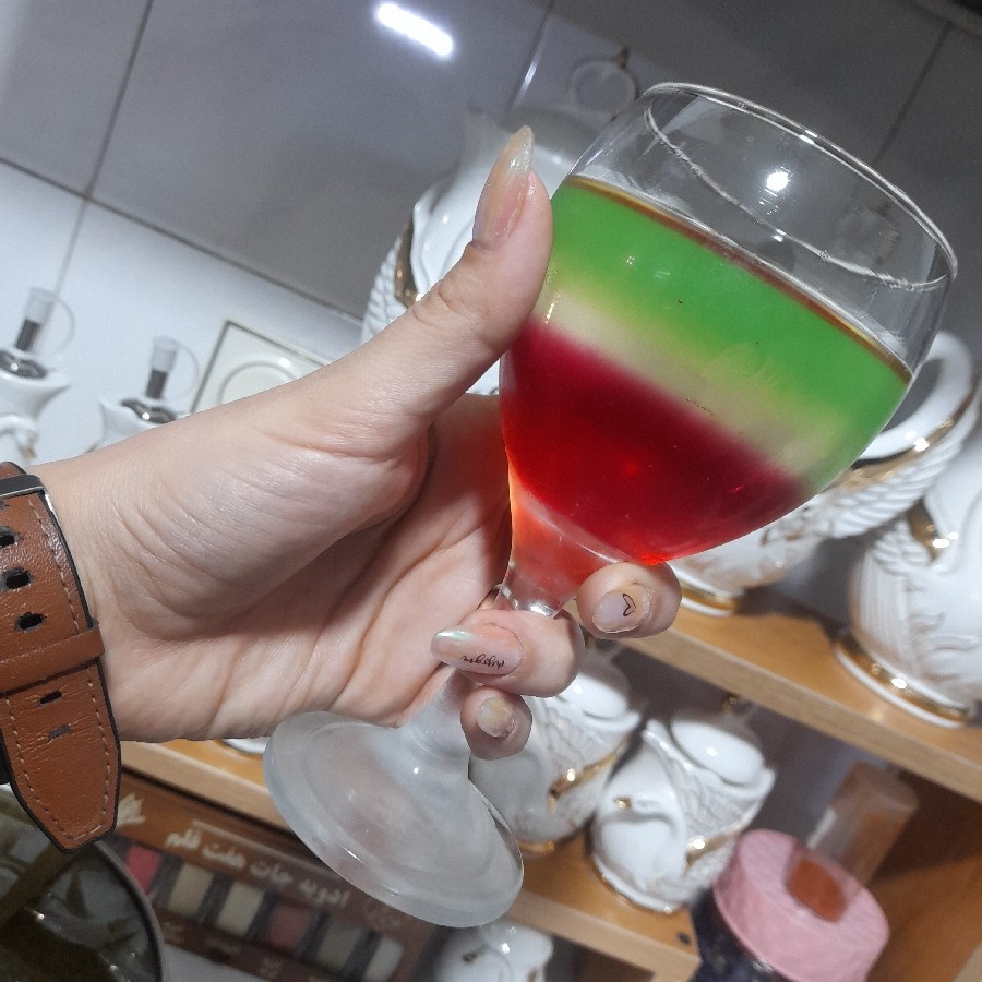 عکس ژله ۳رنگ ساده واسه مهمونی
