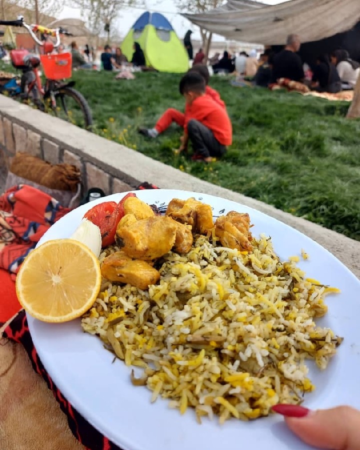 جوجه کباب زعفرانی
