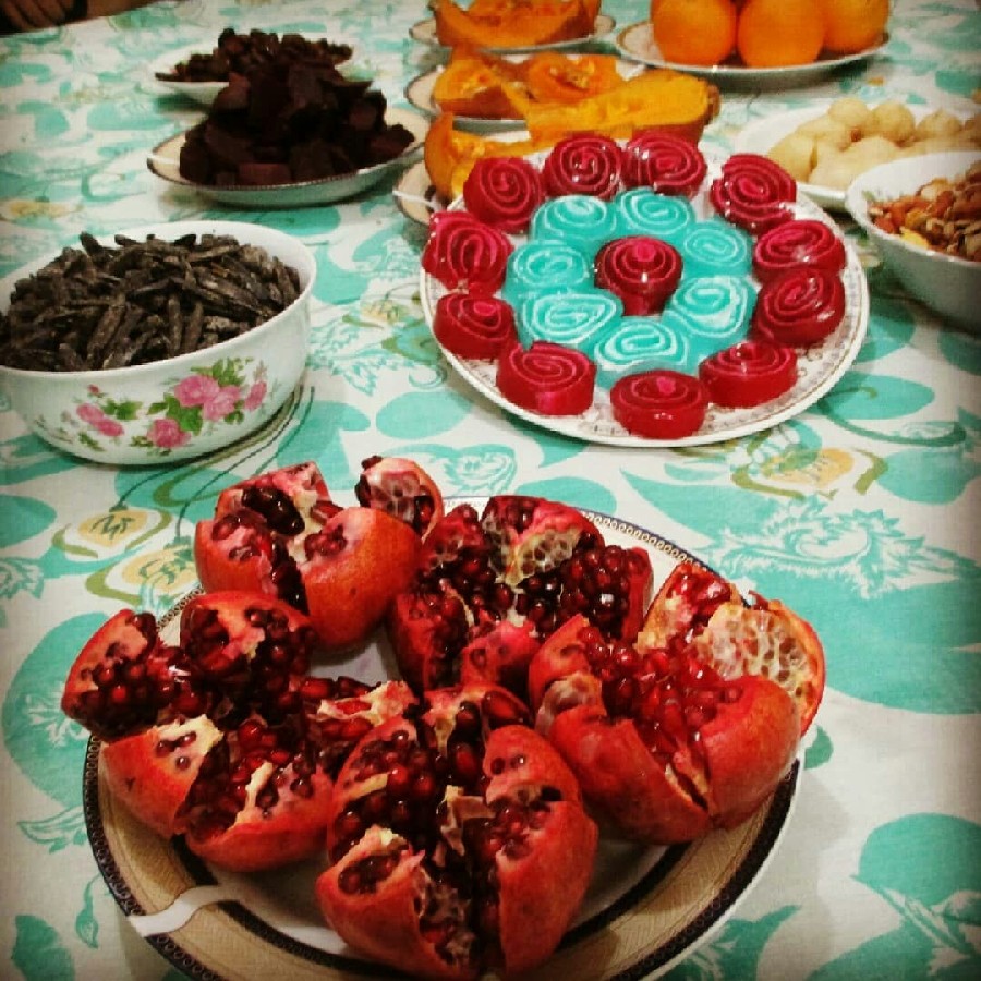 عکس ژله رولی برای شب یلدا