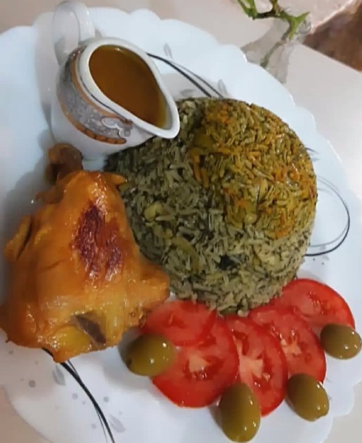 عکس شوید باقالی با مرغ