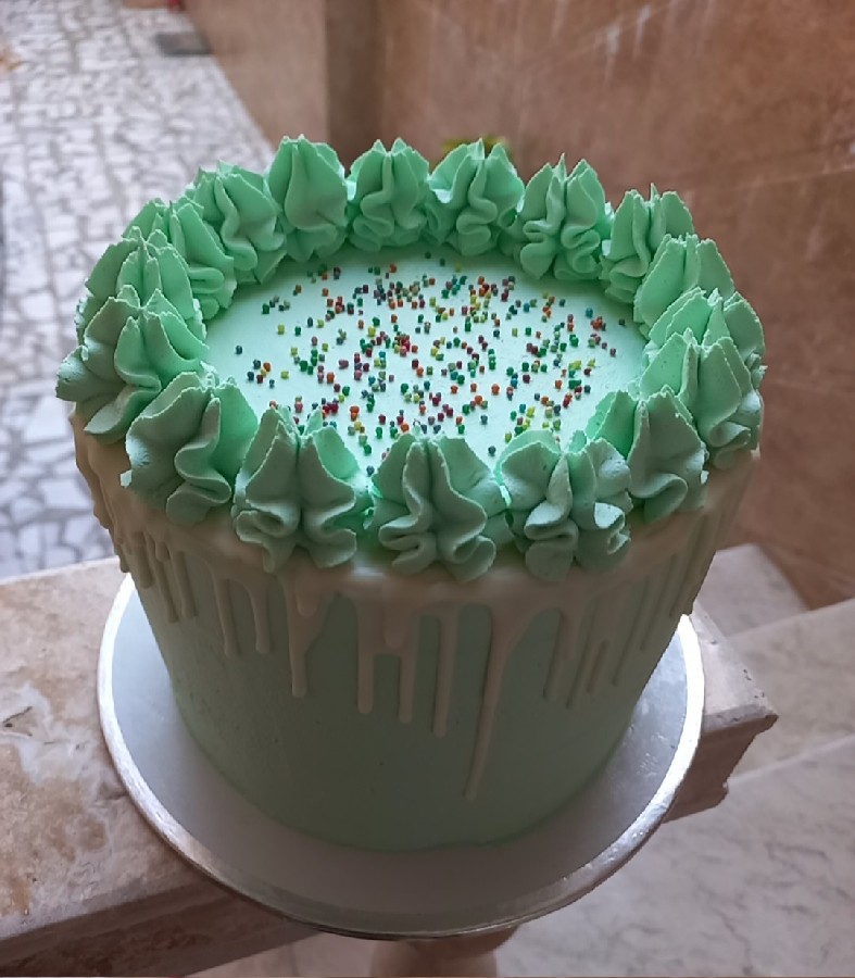 عکس کیک تولد خامه ای