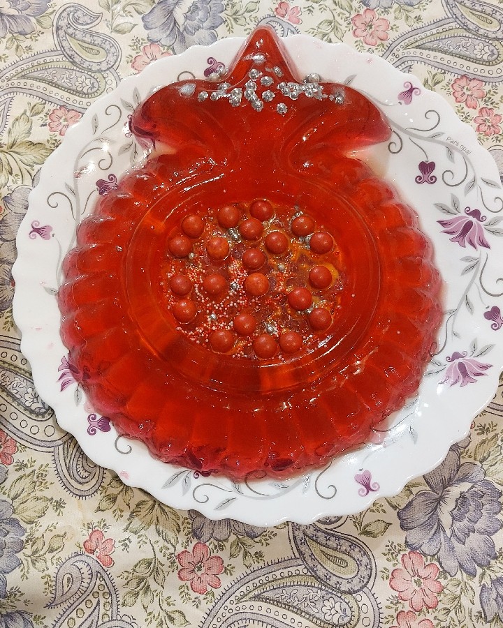 عکس ژله انار بدون انار