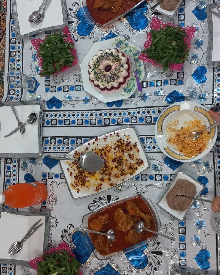 عکس سفره ی مهمونی