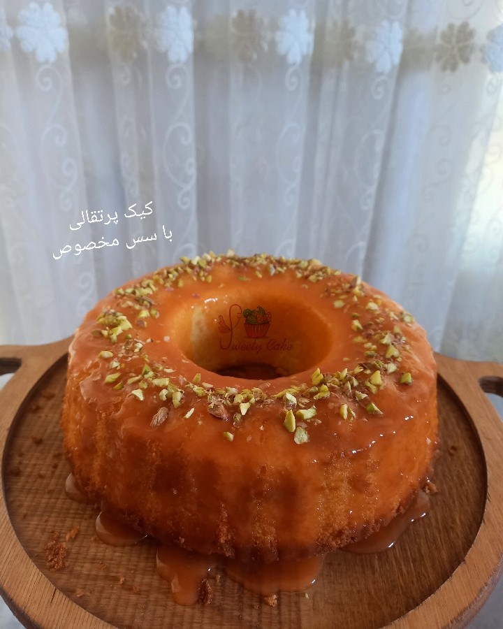 عکس کیک پرتقالی 