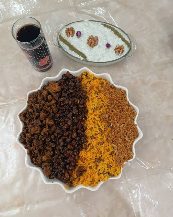 عکس عدس پلو 