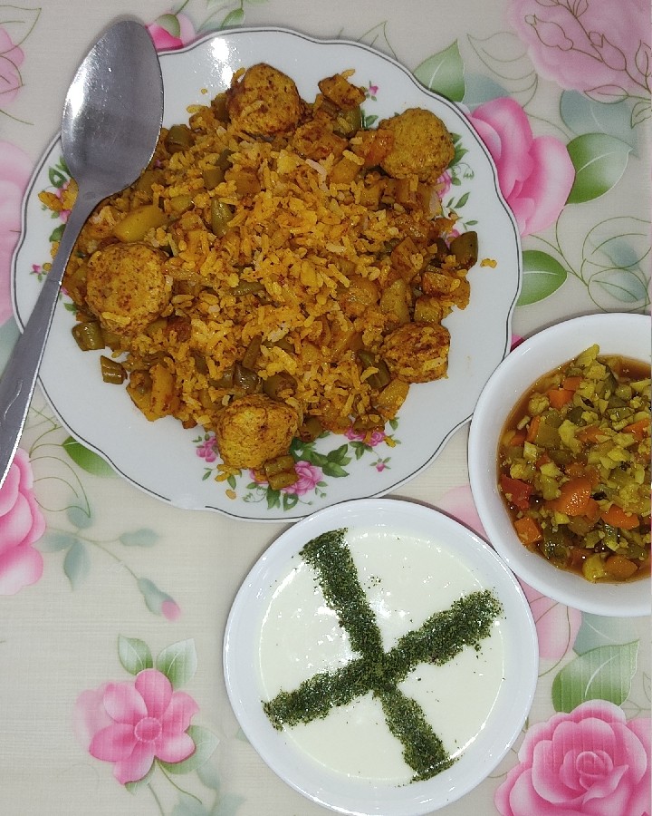 عکس لوبیا پلو