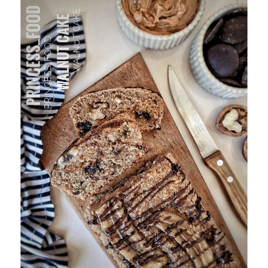 عکس کیک رژیمی موز و گردو