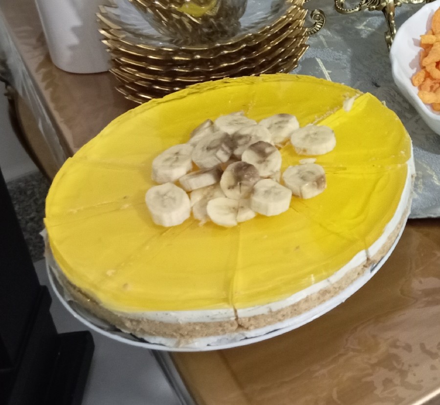 عکس چیز کیک موز 