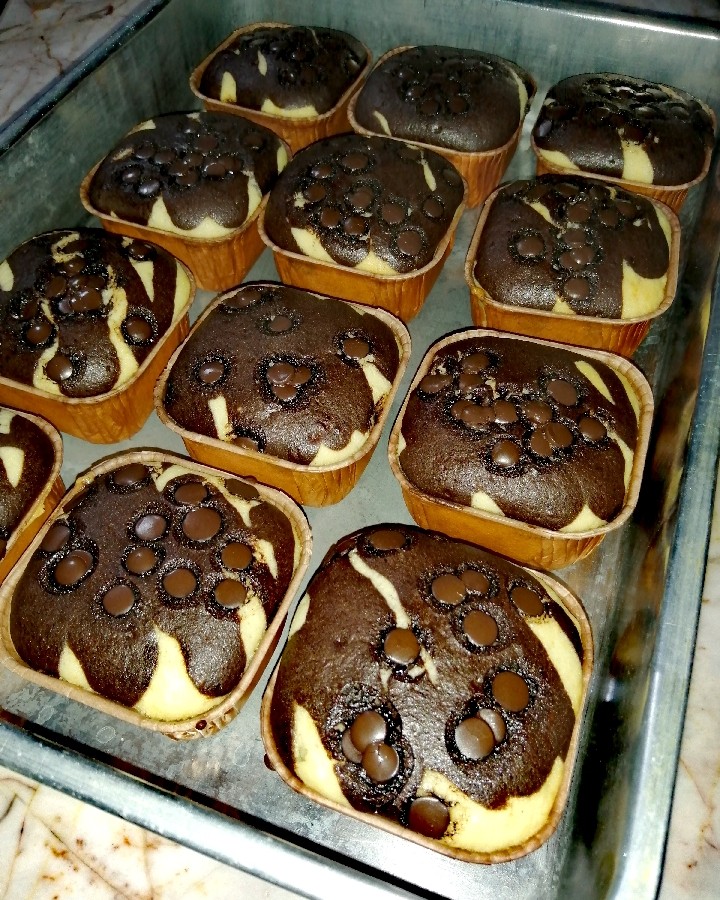 عکس کاپ کیک شکلاتی 