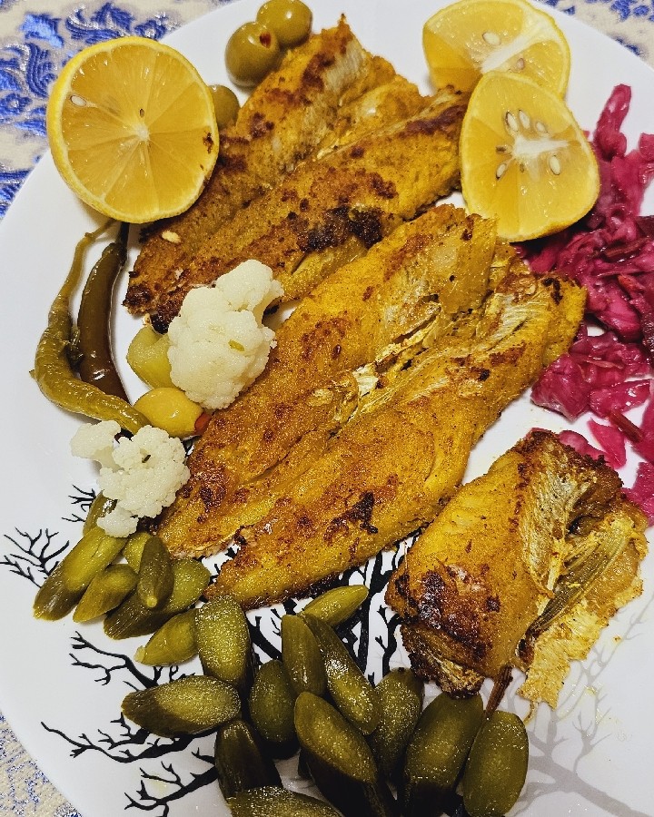 عکس ماهی،سرخ شده