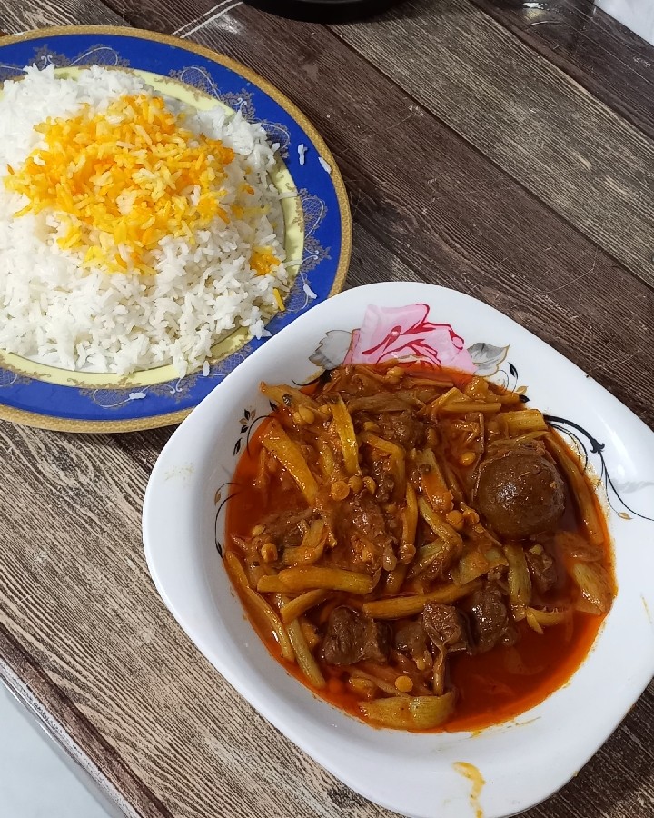 عکس خورشت کنگر 