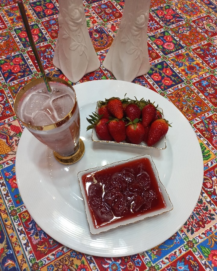 عکس مربای توت فرنگی 