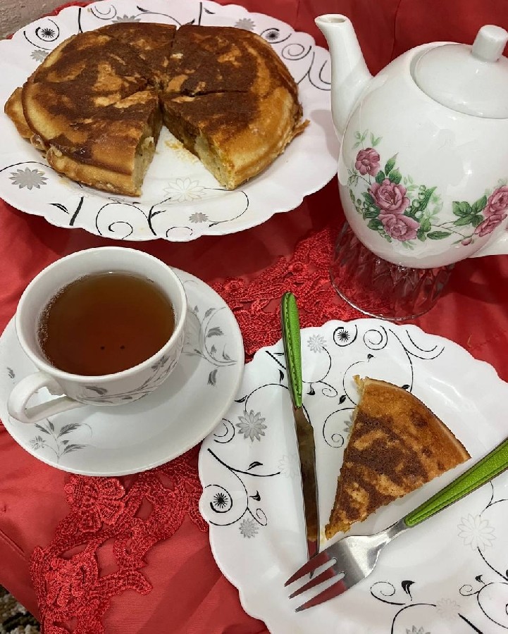 عکس خاگینه سیب