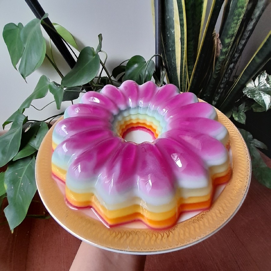 عکس ژله رنگین کمان