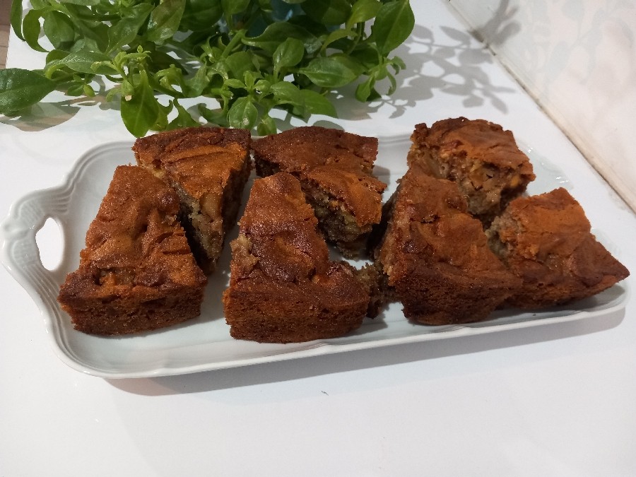 عکس کیک سیب و دارچین 