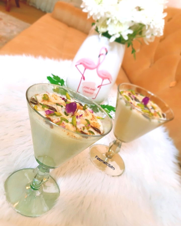 عکس فرنی خامه ای