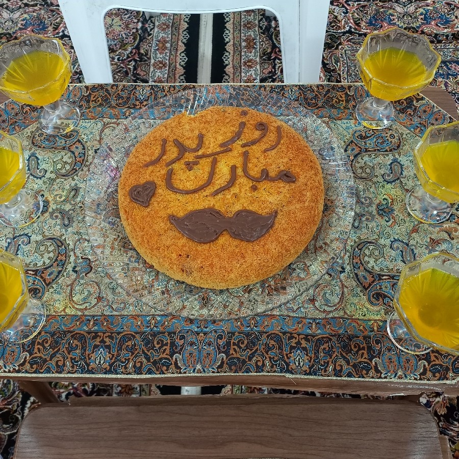 عکس کیک هویج و گردو