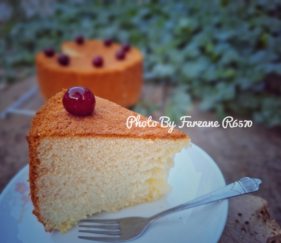 عکس کیک وانیلی ساده