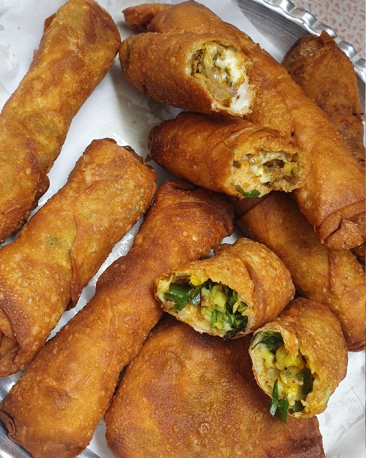 عکس سمبوسه با خمیر یوفکای خانگی