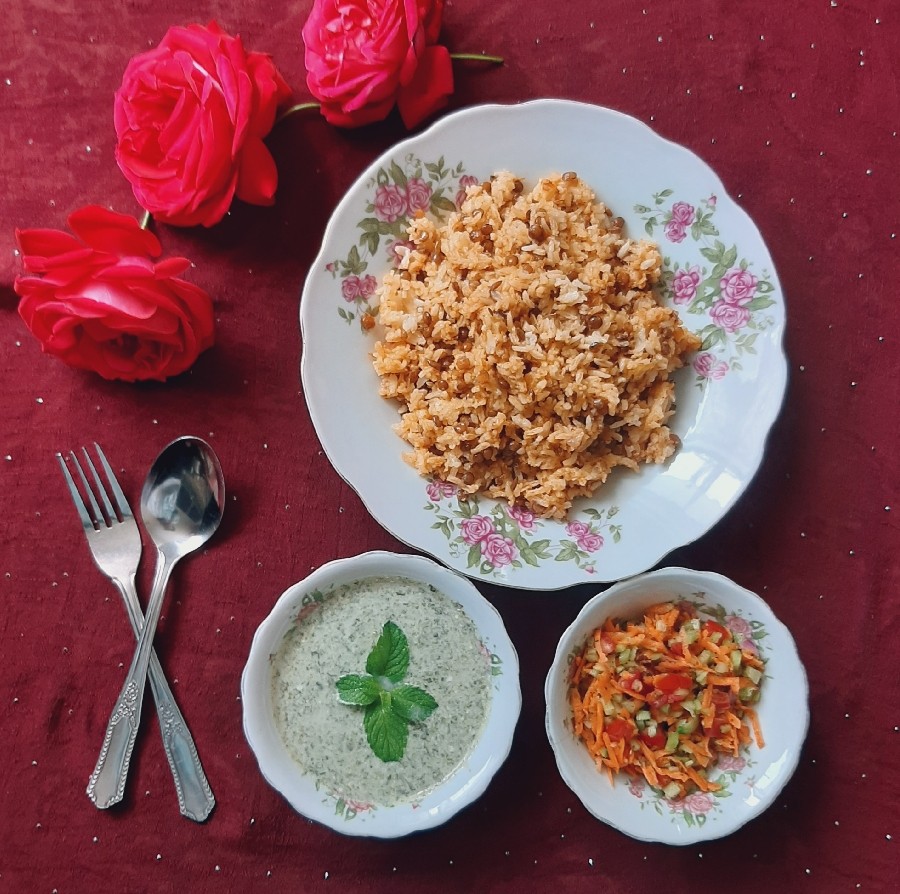 عکس عدس پلو