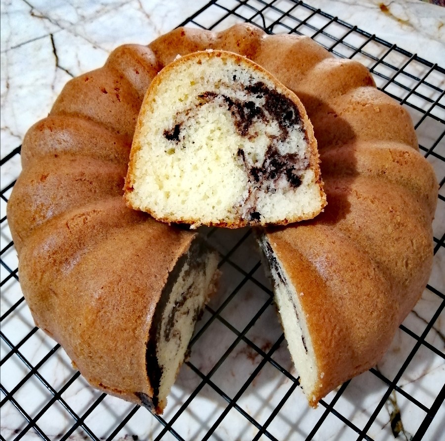 عکس کیک عصرانه دورنگ