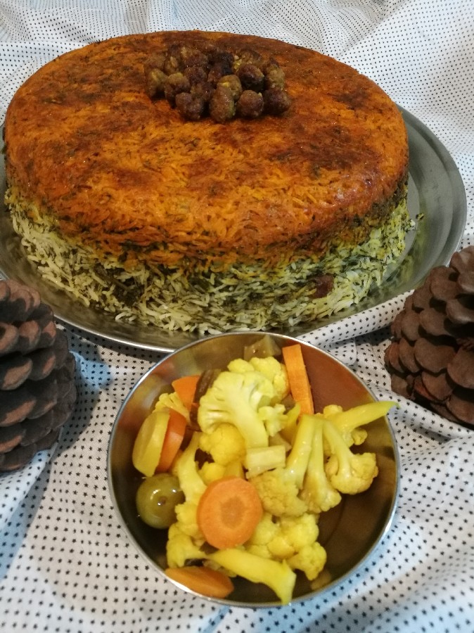 عکس کلم پلوی شیرازی