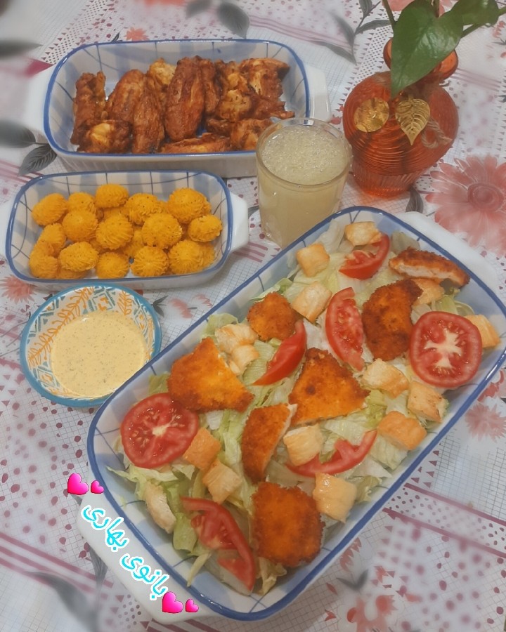 عکس شنیسل مرغ متفاوت