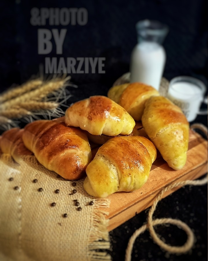 عکس کروسان شکلاتی