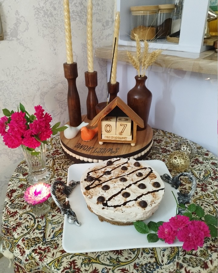 عکس چیزکیک فندقی