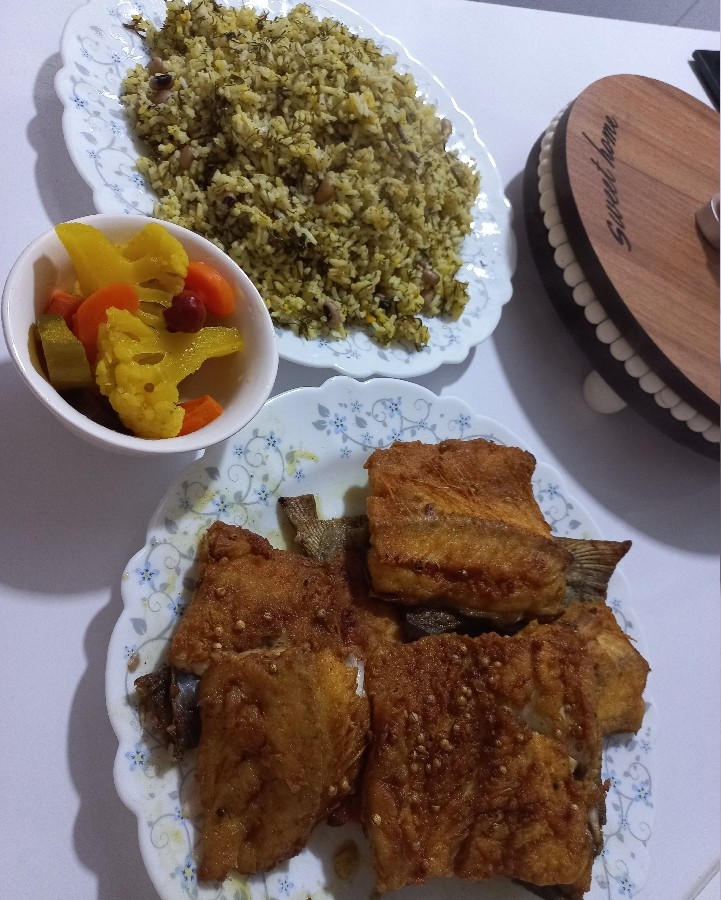 عکس پلوشویدلوبیا باماهی غزل شمالی
