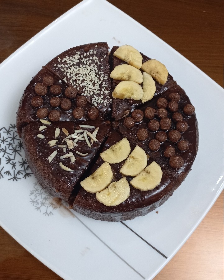 عکس کیک خیس شکلاتی