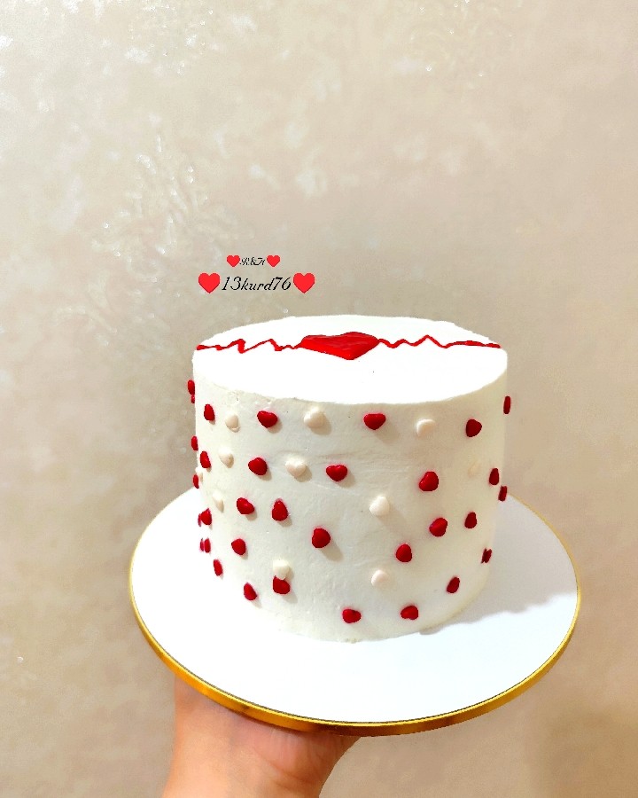 عکس کیک قلبی